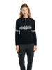 Dale of Norway Spirit Women's 1/4 Zip Sweater, Black/Off White/Smoke, 94761-F00_EC2