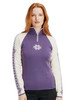 Dale of Norway Geilo Women's 1/4 Zip Sweater, Dark Purple/Off White, 82311-Q02_EC1