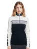 Dale of Norway Dystingen Women's 1/4 Zip Sweater, Black/Off White/Smoke, 95621-F01_EC1