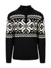 Dale of Norway Falkeberg Mens 1/4 Zip Sweater, Black/Off White, 95711-F00_product