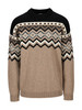 Dale of Norway Randaberg Mens Crewneck Sweater, Brown Melange/Black/Off White, 95751-P00_Product
