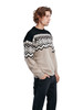 Dale of Norway Randaberg Mens Crewneck Sweater, Brown Melange/Black/Off White, 95751-P00_EC3