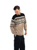 Dale of Norway - Randaberg Mens Crewneck Sweater: Brown Melange/Black/Off White, 95751-P00_side