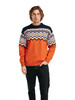 Dale of Norway Randaberg Mens Crewneck Sweater, Orange/Navy/Lavender, 95751-K00_EC2