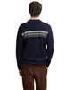 Dale of Norway Dalestolen Men's Cardigan, Navy/Off White, 85611-C00_Model back
Photo credits: Dale of Norway
Merino wool Full zip Cardigan with high neck and Olympic patterning
