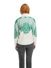 Dale of Norway Rosendal Women's Sweater, Off White/Bright Green, 95801-N02_EC4