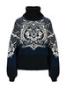 Dale of Norway Blomdalen Women's Sweater, Blue/Off White/Black, 95821-C00_Product
