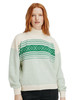 Dale of Norway Valloy Women's Sweater, Off White/Bright Green, 95261-N02_EC1-front_a