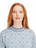 Dale of Norway Bjoroy Women's Crewneck Sweater, Blue Shadow/Off White/Indigo, 94401-D00_EC5-Detail_a
