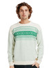 Dale of Norway Valloy Men's Crewneck Sweater, Off White/Bright Green, 95271-N02_EC1-front_a