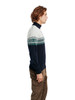 Dale of Norway Hovden Men's 1/4 Zip Sweater, Navy/Off White/Bright Green, 93441-C02_EC3-side