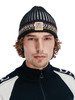 Dale of Norway 1994 Hat, Black/Off White/Mustard, 49641-F00_Man wearing hat facing forward