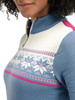 Dale of Norway - Liberg Women's 1/4 zip Sweater: Blue Shaddow/Off White/Allium, 95901-D00_detail