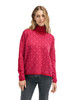 Dale of Norway - Firda Women's Sweater: Raspberry/Allium/Red Rose, 94541-I01_model front