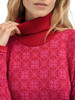 Dale of Norway - Firda Women's Sweater: Raspberry/Allium/Red Rose, 94541-I01_detail