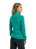 Dale of Norway - Geilo Women's 1/4 Zip Sweater: Peacock/Off White, 82311-G00_model back