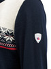 Dale of Norway - Liberg Men's Cardigan: Marine/Off White/Raspberry, 85711-C00_Shoulder Detail