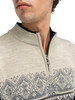 Dale of Norway - Moritz Men's 1/4 Zip Sweater: Black/Sand/Smoke, 91391-F01_deatil