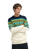 Dale of Norway - Randaberg Men's Crewneck Sweater: Off White/Navy/Peacock, 95751-A01_side