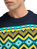 Dale of Norway - Randaberg Men's Crewneck Sweater: Off White/Navy/Peacock, 95751-A01_detail