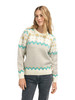 Dale of Norway - Vilja Women's Sweater: Sand Mel./Off White/Peacock, 95981-P00_front