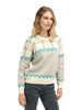 Dale of Norway - Vilja Women's Sweater: Sand Mel./Off White/Peacock, 95981-P00_side