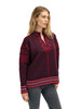 Dale of Norway - Leknes Women's Sweater: REd Rose/Navy/Light Purple, 95921-B00_side