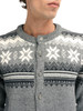 Dale of Norway - Veafjord Men's Cardigan: Smoke/Cream/Dark Charcoal, 85731-T00_front pattern detail