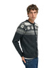 Dale of Norway - Veafjord Men's Cardigan: Dark Charcoal/Cream/Smoke, 85731-E00_side