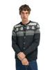 Dale of Norway - Veafjord Men's Cardigan: Dark Charcoal/Cream/Smoke, 85731-E00_front