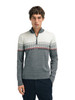 Dale of Norway - Hovden Men's 1/4 Zip Sweater: Smoke/Off White/New Silver, 93441-T00_front