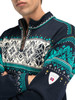 Dale of Norway - Blyfjell Unisex 1/4 Zip Sweater: Navy/Off White/Peacock, 95021-G00_detail