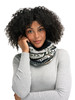 Dale of Norway - Utsira Tubular Scarf: Coffee/Mountainstone/Off-White, 11851-R00_pattern detail