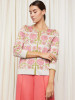 Oleana - Hildegunn Cardigan: Pink, 809-V_front