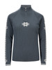 Dale of Norway - Geilo Women's 1/4 Zip Sweater: Steel Blue/Off White, 82311-H00_product
Photo credits: Dale of Norway
Merino wool sweater with raglan sleeves. A versatile mid layer in lightweight ribbed knit