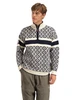 Dale of Norway - Team Norway Cortina 2026 Men's Sweater: Navy/Off White, 96251-C00_Model front
Photo Credits: Dale of Norway
1/4 Zip sweater with high neck and t-sleeves. Norwegian wool and Merino wool. Designed for the Norwegian Team at the 2026 Milan Cortina Olympic Winter Games. Retro inspired design from the original Cortina 1956 Norwegian Olympic Sweater 