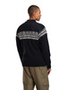 Dale of Norway - Moritz Men's Cardigan Sweater: Black/Off White/Dark Charcoal, 85851-K00_Model back
Photo Credits: Dale of Norway