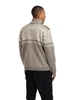 Dale of Norway - Hardanger Men's Windproof Full-Zip Jacket: Vanilla Sugar/Natural White/Nutmeg, 85691-M00_Model back
Photo credits: Dale of Norway
Heavy weight knit with high neck made with 100% Norwegian wool