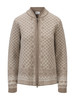 Dale of Norway - Solfrid Women's Cardigan: Mountainstone/Sand/Off White, 83341-P00_Product
Pohoto Credits: Dale of Norway
Merino wool full-zip cardigan with medium high neck in a nature-inspired palette.