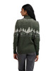 Dale of Norway - Women's 1/4 Zip Dale Christmas Sweater: Loden Green/Off White/Navy, 93921-N01_Model back
Photo credits: Dale of Norway