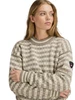 Dale of Norway - Skipsleia Unisex Crewneck Sweater: Vanilla Sugar/Natural White, 96151-M00_Feminine model front detail
Photo Credits: Dale of Norway
Mid-layer fisherman's sweater with a chunky knit feel. All-over stripe pattern