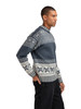Dale of Norway - Torridal Men's Crewneck Sweater: Steel/Off White, 96171-H00_Model right side
Photo Credits: Dale of Norway