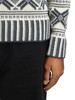 Dale of Norway - Torridal Men's Crewneck Sweater: Steel/Off White, 96171-H00_Detail image othe wrist cuffs and hem patterning
Photo Credits: Dale of Norway
