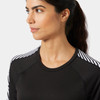 Helly Hansen - Lifa Active Stripe Crew Women's Top: Black, 49413-990_neck detail
Photo credits: Helly Hansen