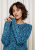 Oleana - Signe Cardigan: Blue on Blue, 813-F_Sweater detail