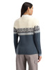 Dale of Norway - Moritz Women's 1/4 Zip Sweater: Steel/Off White/Navy, 91461-C04_model back
Photo credits: Dale of Norway
