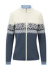 Dale of Norway - Moritz Women's Cardigan: Steel/Off White/Navy, 85941-C04_product
Photo credits: Dale of Norway
Dale of Norway Moritz women’s merino wool full zip cardigan in steel off white and navy with Nordic pattern