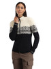 Dale of Norway - Moritz Women's Cardigan: Black/Off White/Charcoal, 85941-K00_model front
Photo credits: Dale of Norway
Dale of Norway Moritz women’s merino wool full zip cardigan in black, off white and charcoal with Nordic pattern