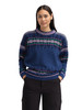 Dale of Norway - Albertville Women's Sweater: Indigo/Navy/Light Purple, 96321-C00_model front
Photo credits: Dale of Norway
Featuring an authentic Norwegian Olympic-inspired pattern, heavy knit 100% wool construction, relaxed fit, crew neck, and premium Scandinavian craftsmanship designed and knitted in Norway.