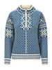 Dale of Norway - Leknes Women's 1/4 Zip Sweater: Arctic Blue/Off White/Navy, 95921-C02_Product
Photo credits: Dale of Norway
Heavyweight mid-layer with Viking-inspired pattern elements. Retro Olympic sweater design with a medium-high neck and loose fit for sport or fashion.